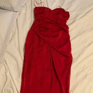 Red off the shoulder dress size small